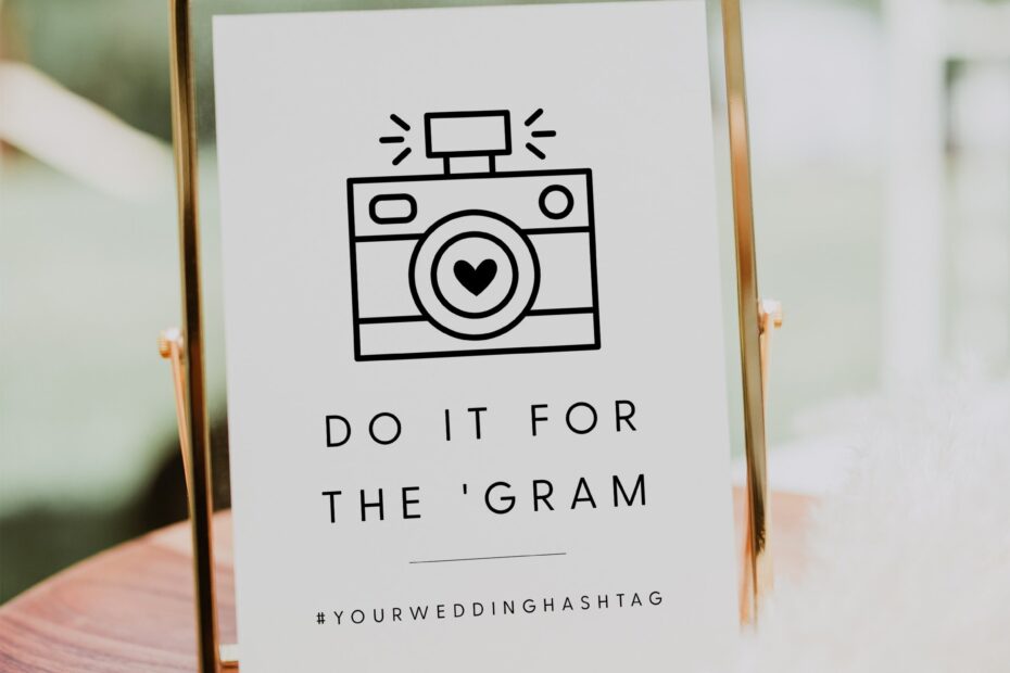 Wedding Hashtag Sign Instagram Wedding Hashtag Sign Template Printable Wedding Photo Booth Sign Editable Wedding Sign Templett 016 Etsy
