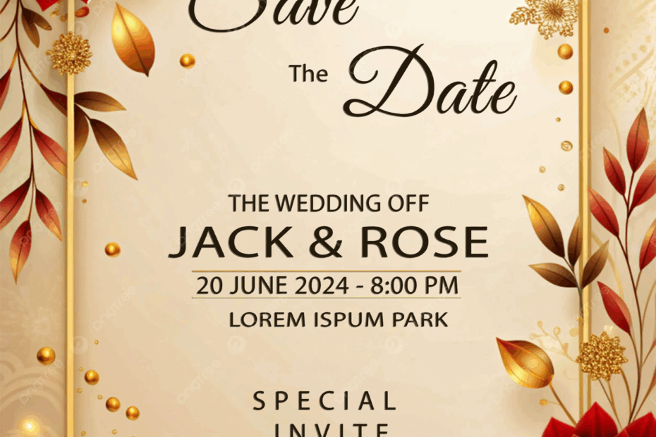 Wedding Invitation Card With Delicate Watercolor Flowers Template Download On Pngtree