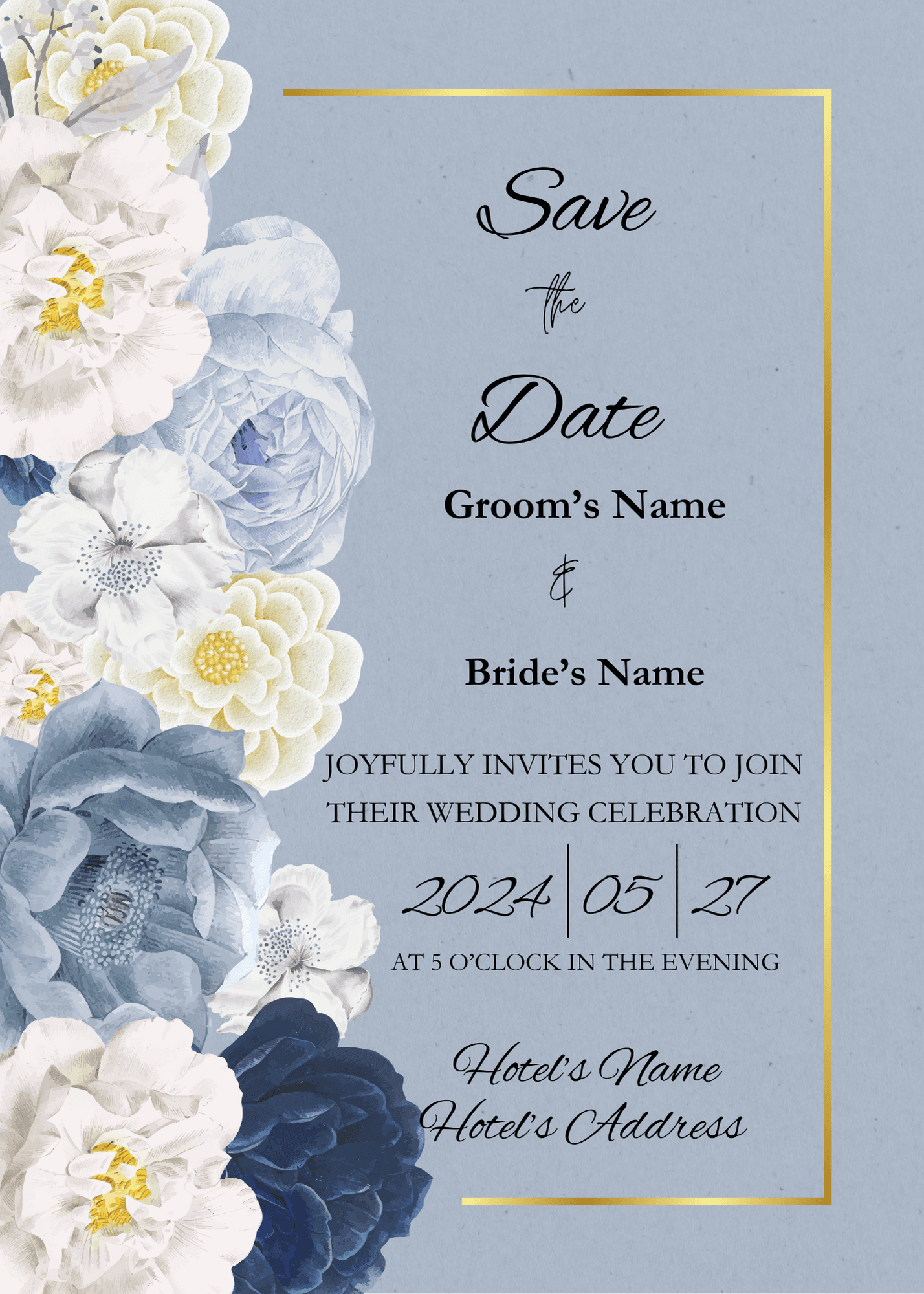 Wedding Invitation Editable Template By Quillan Raket PH