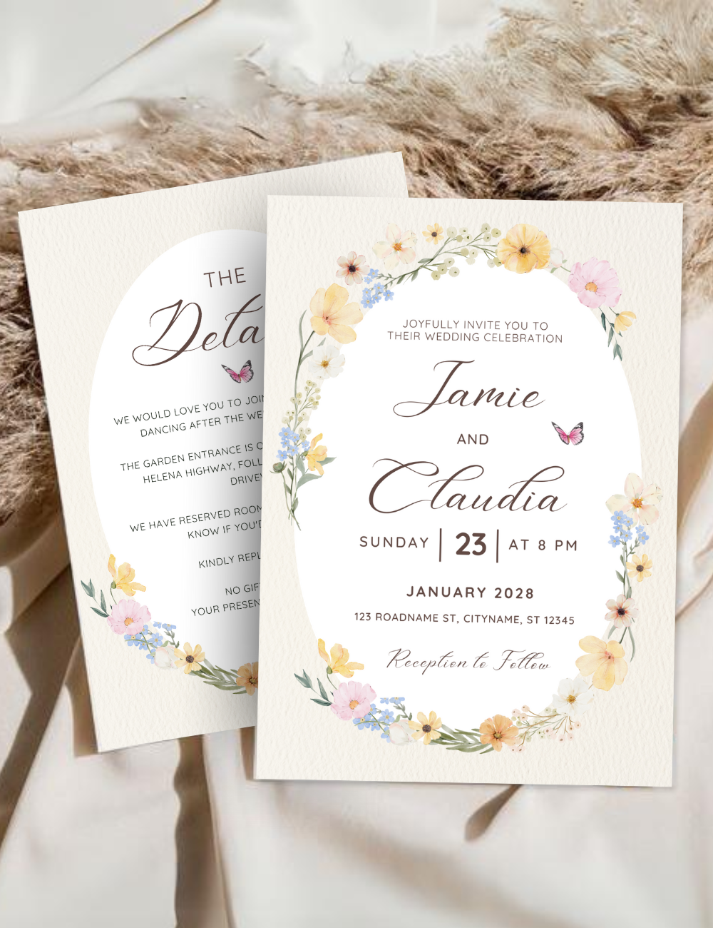 Wedding Invitation Template Editable Wedding Invitation Template 