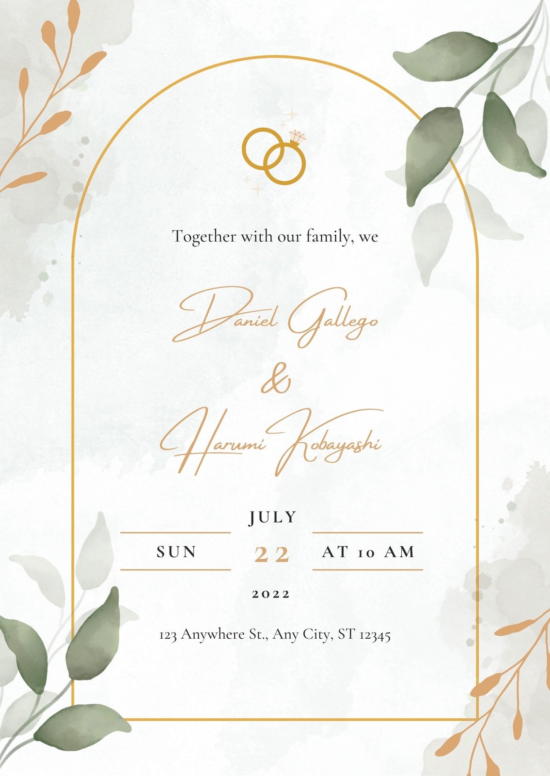 Wedding Invitation Templates To Customize For Free Canva 