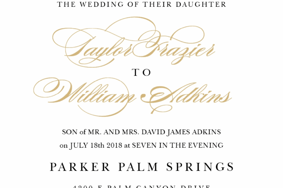 Wedding Invitation Wording Samples