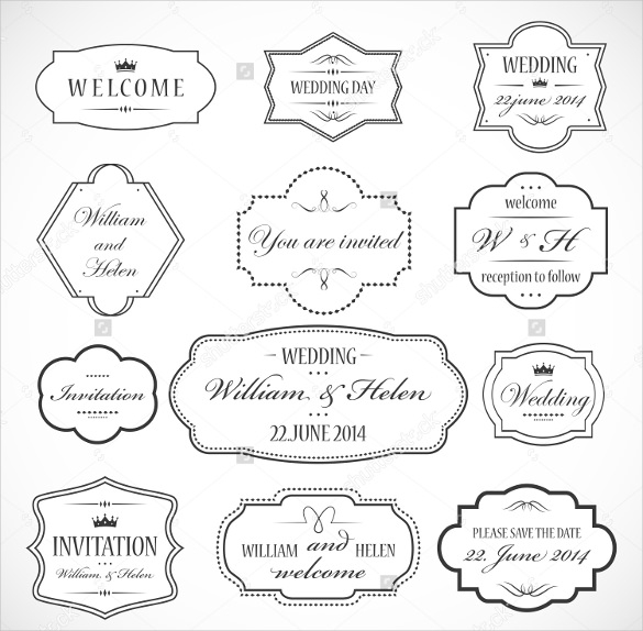 Wedding Label Template 30 Free Sample Example Format Download