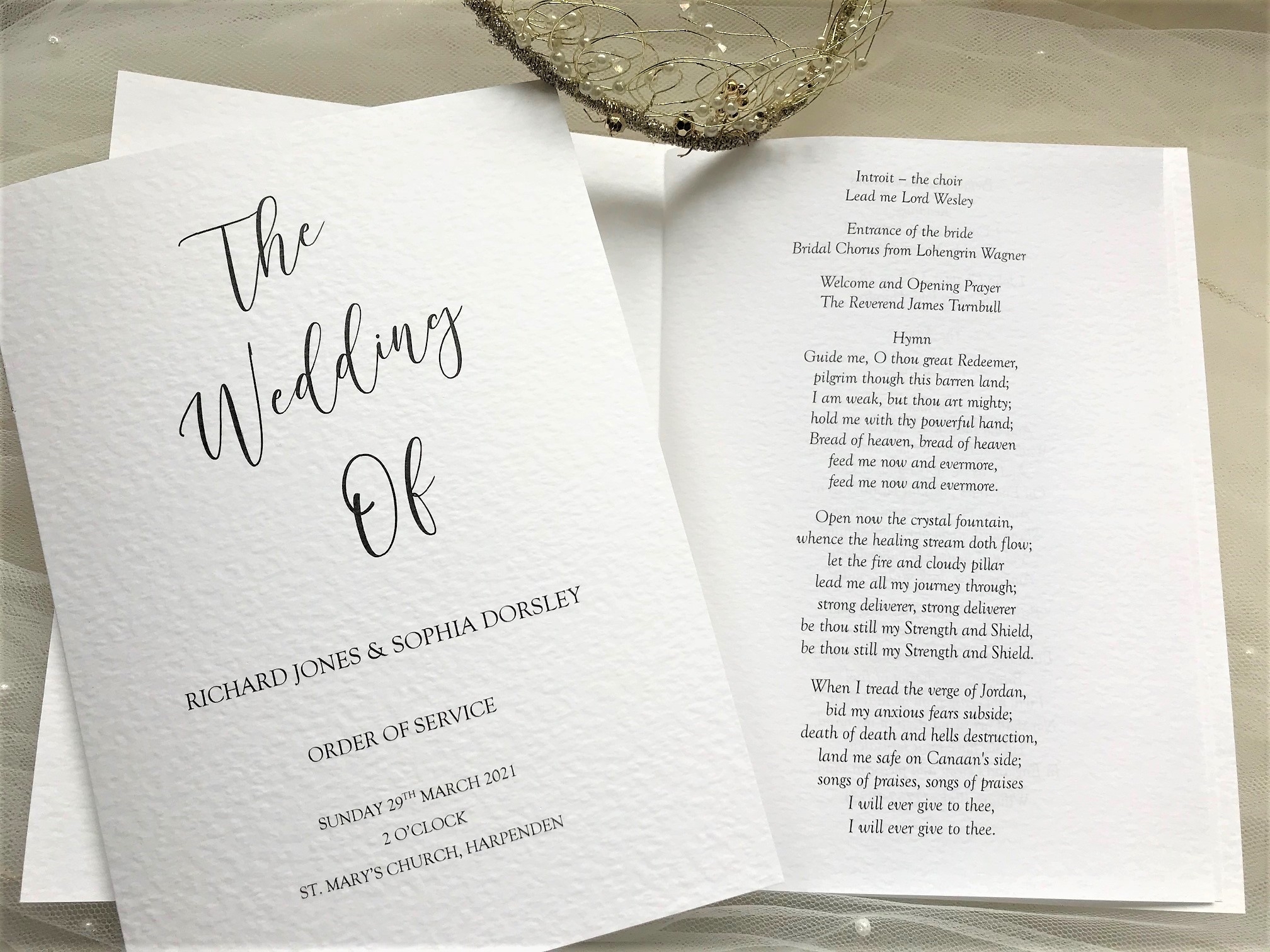 Wedding Order Of Service Template Order Of Service Printing