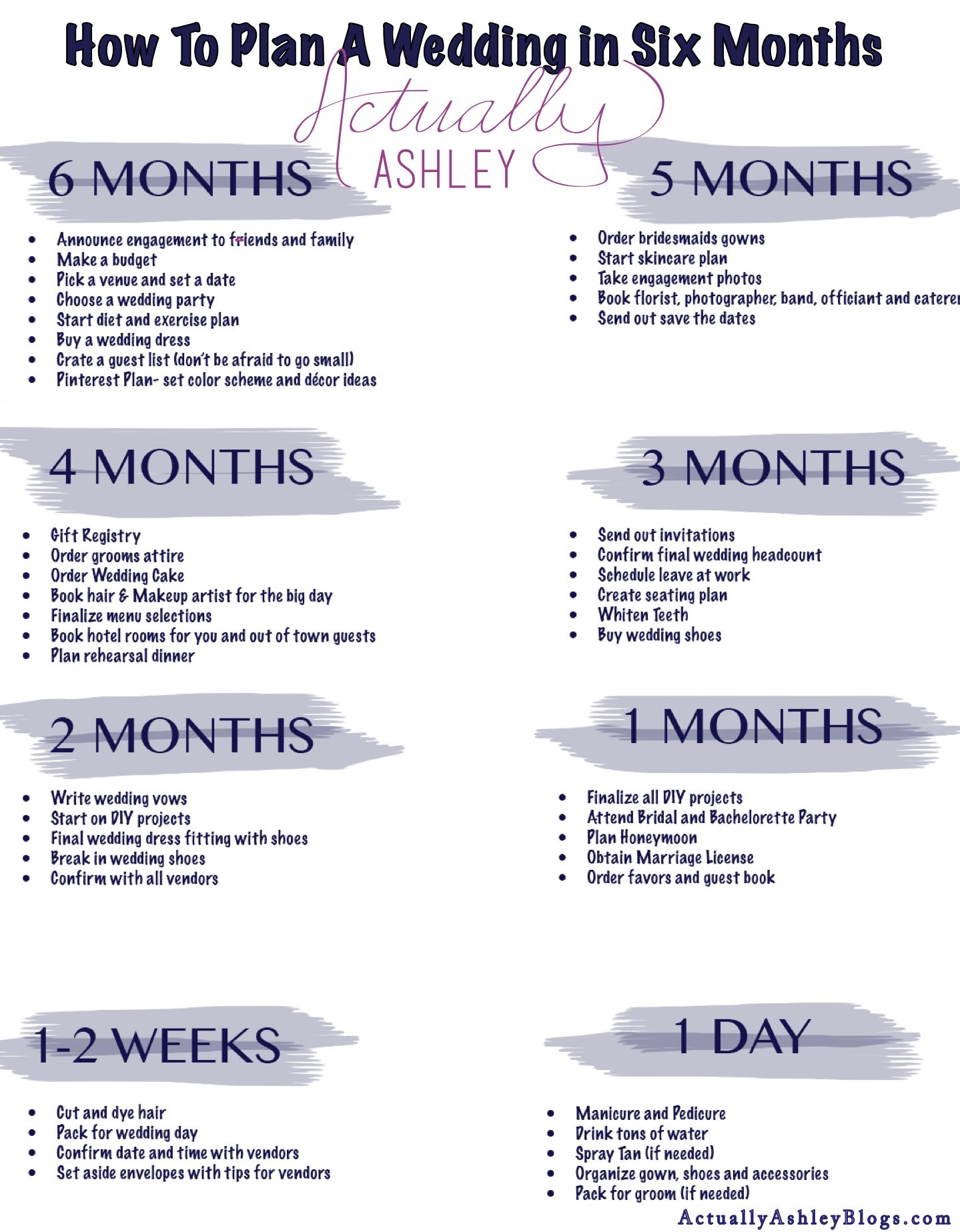 Wedding Planning How To Plan A Wedding In SIX Months Actually Ashley 
