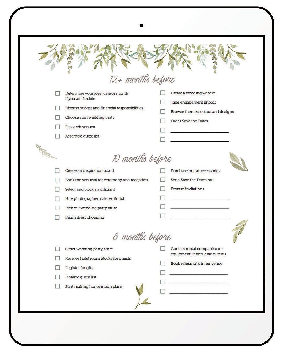 Wedding Planning Printables Free Templates To Keep You Organized 