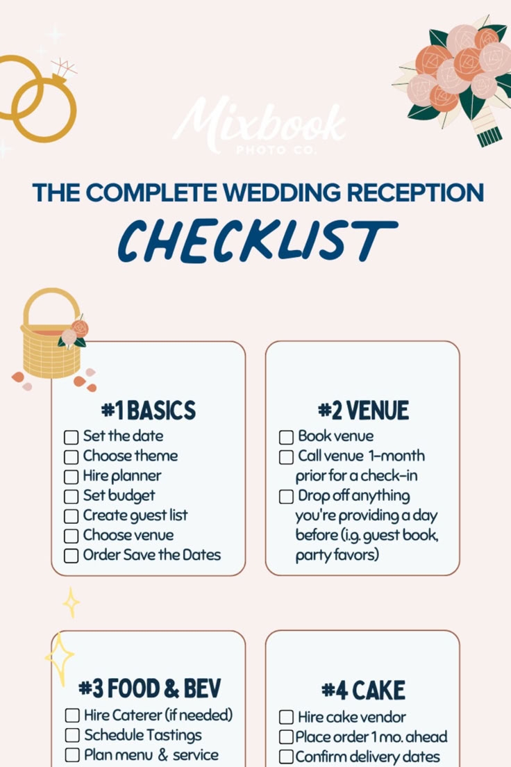 Wedding Reception Checklist Printable Plan Your Year Easily 