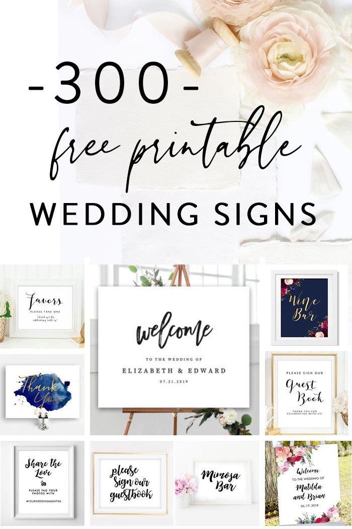 Wedding Reception Signs Printable Zoraida Hamel