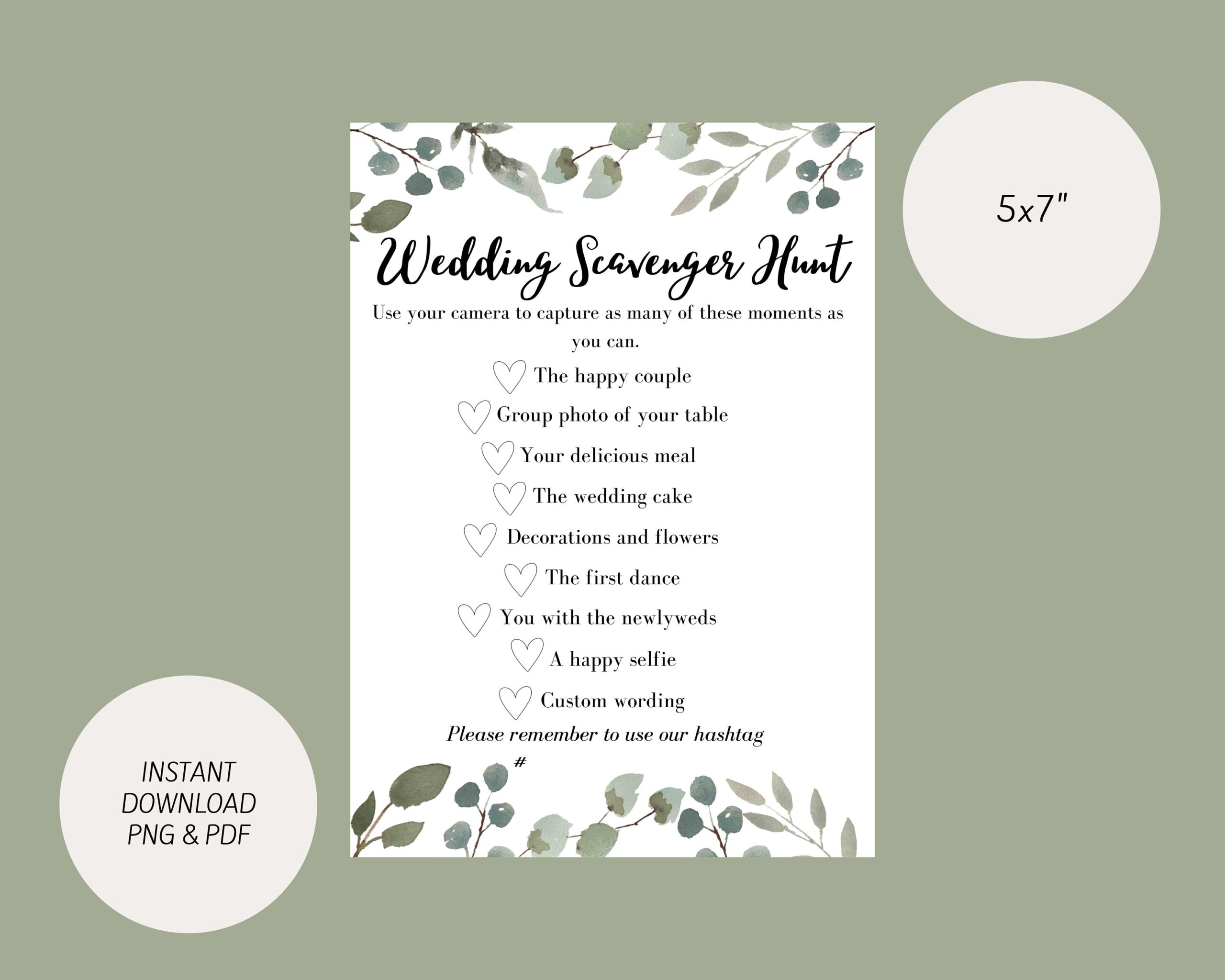Wedding Scavenger Hunt