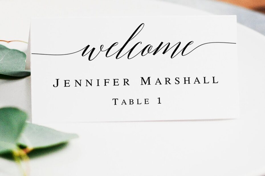 Wedding Seating Cards Template Printable Wedding Place Cards