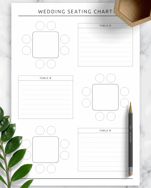 Wedding Seating Chart Template Plan Your Perfect Day
