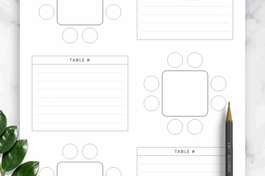Wedding Seating Chart Template Plan Your Perfect Day