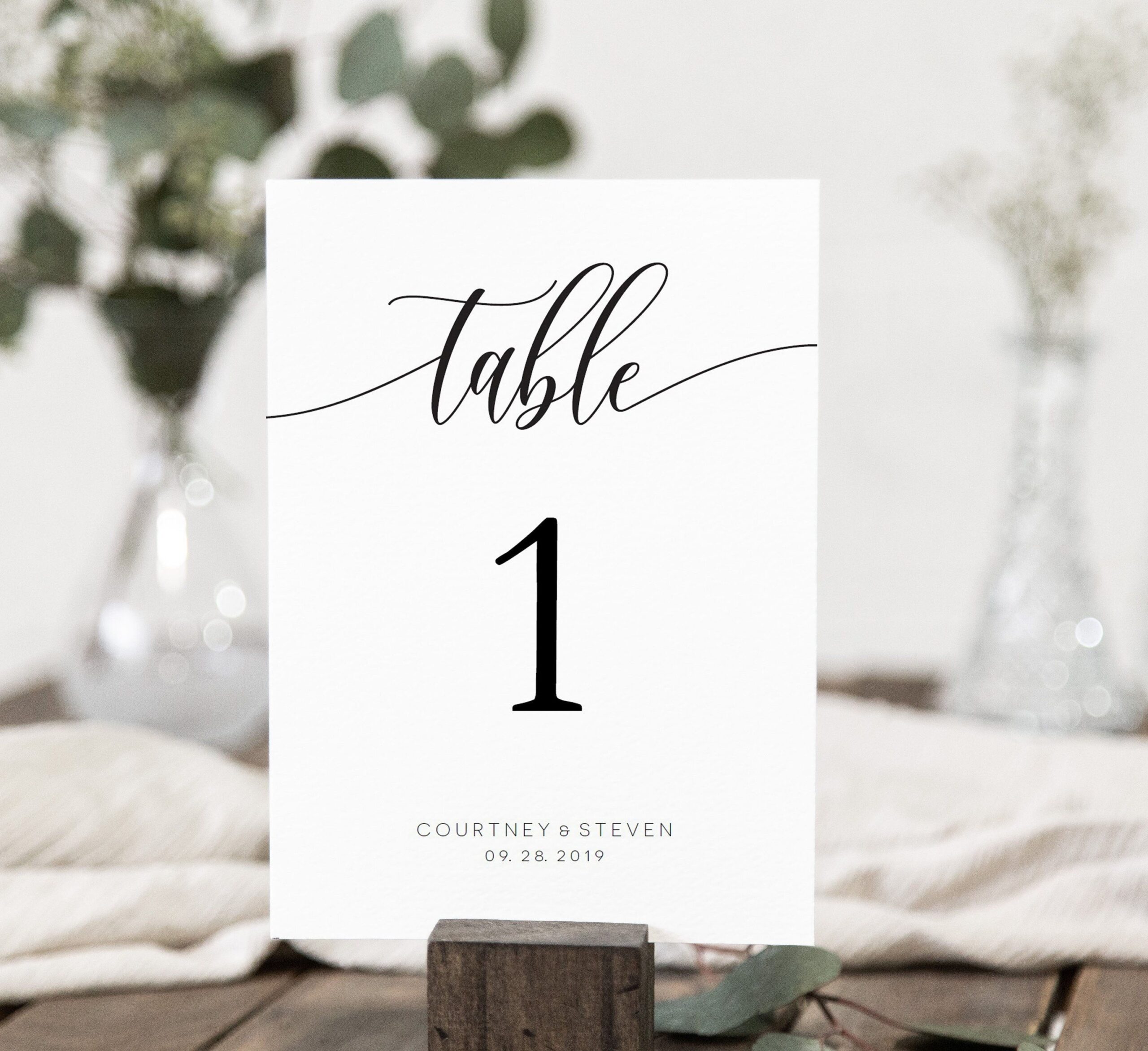 Wedding Table Numbers Printable Table Numbers Template Etsy Wedding 