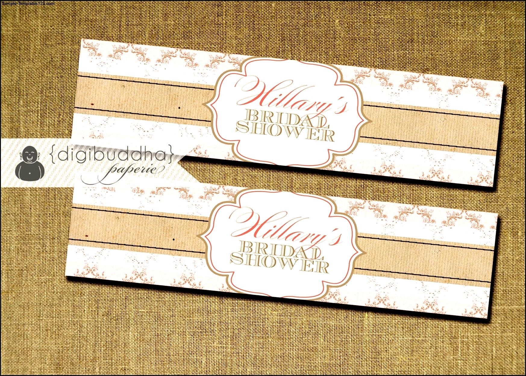 Wedding Water Bottle Labels Template Free