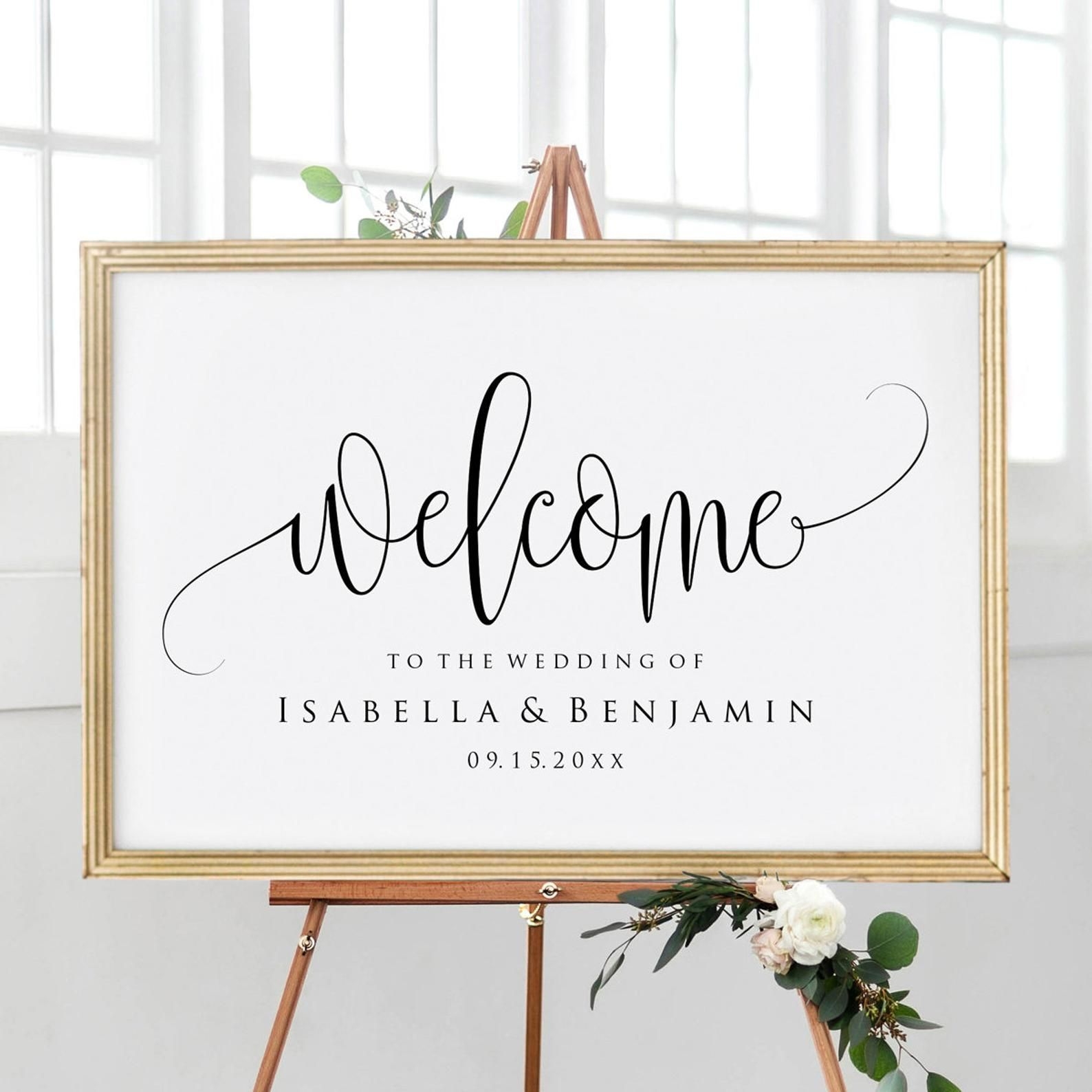 Wedding Welcome Sign Printable