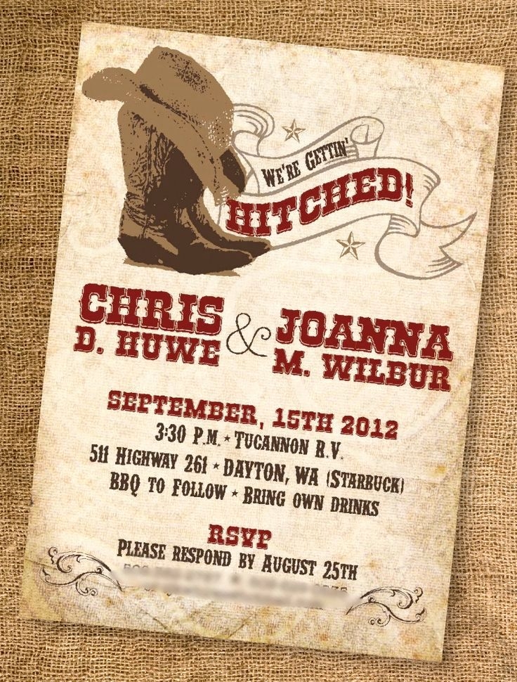 Western Invitations Template Free