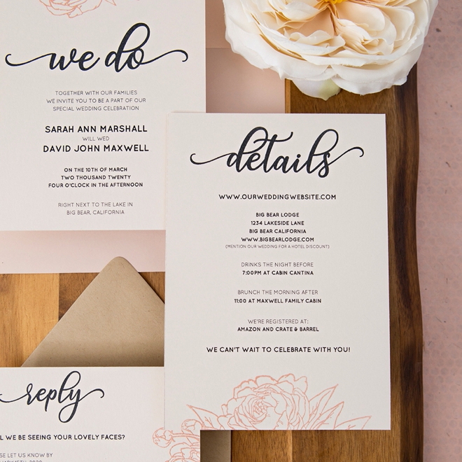 WOW You Have To See This FREE Printable Wedding Invitation Suite 